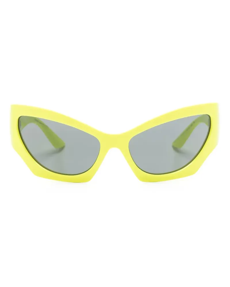 Versace Sonnenbrille mit Cat-Eye-Gestell - Gelb Gelb