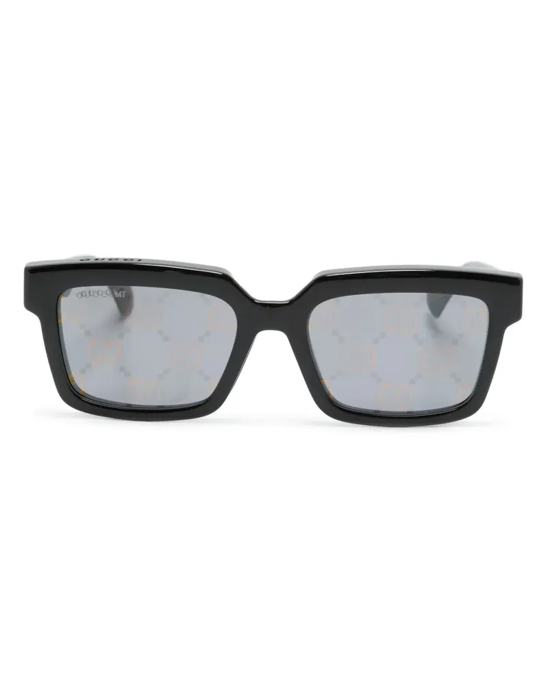 Gucci Brille mit eckigem Gestell - Schwarz Schwarz
