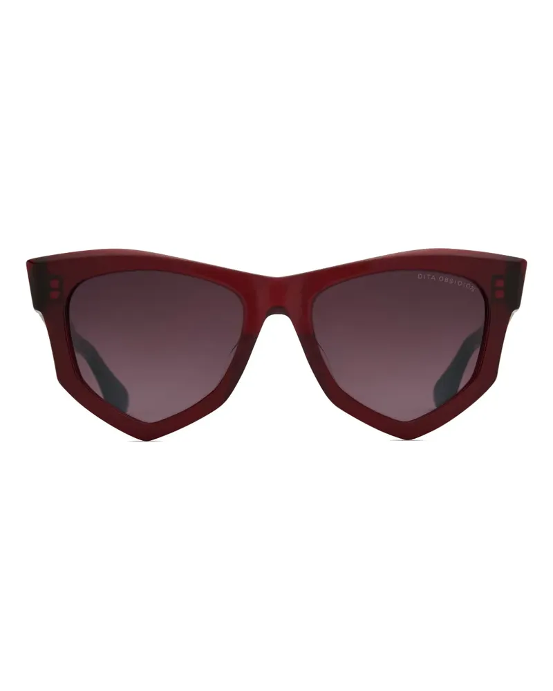 DITA Obsidion Sonnenbrille mit geometrischem Gestell - Rot Rot