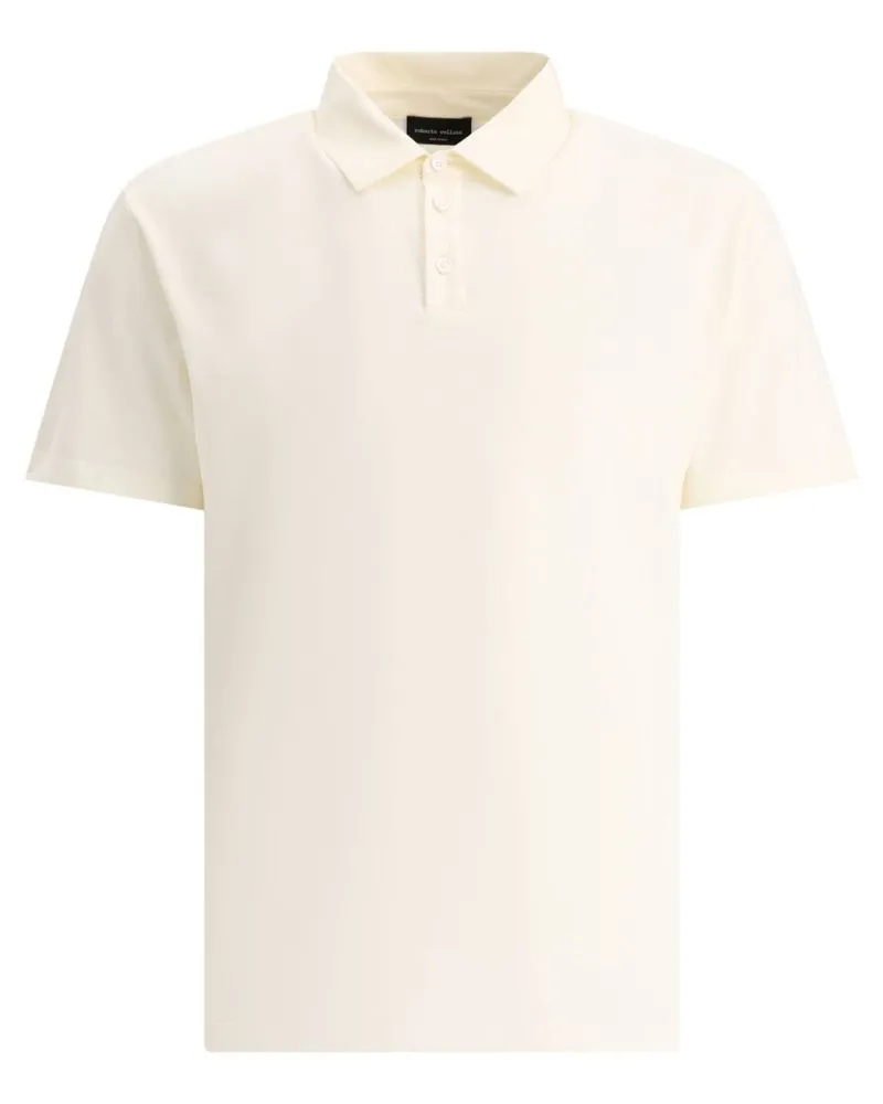 Roberto Collina Poloshirt mit kurzen Ärmeln Weiß