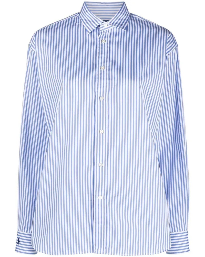 Ralph Lauren Gestreiftes Hemd - Blau Blau
