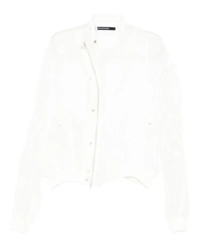 Julius sheer panelled jacket - Weiß Weiß
