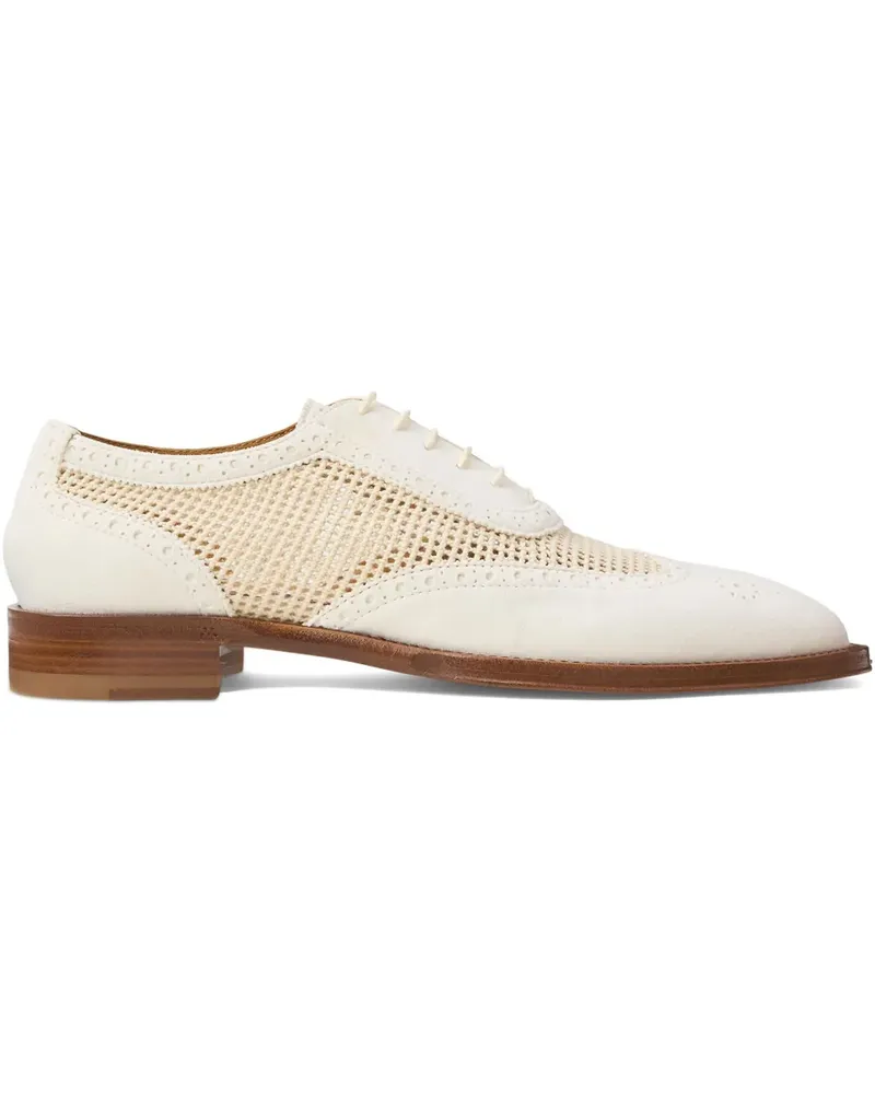 Ralph Lauren Oxford-Schuhe aus Mesh - Weiß Weiß