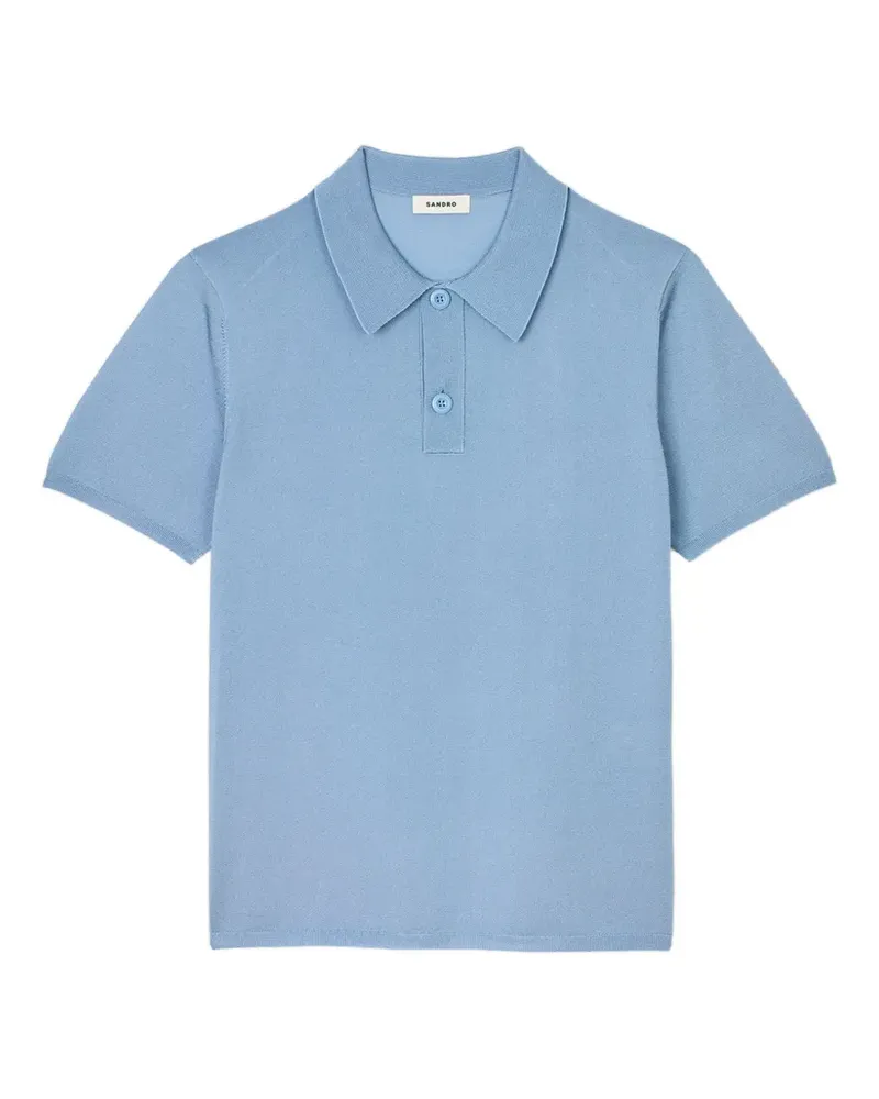 Sandro Poloshirt mit kurzen Ärmeln - Blau Blau