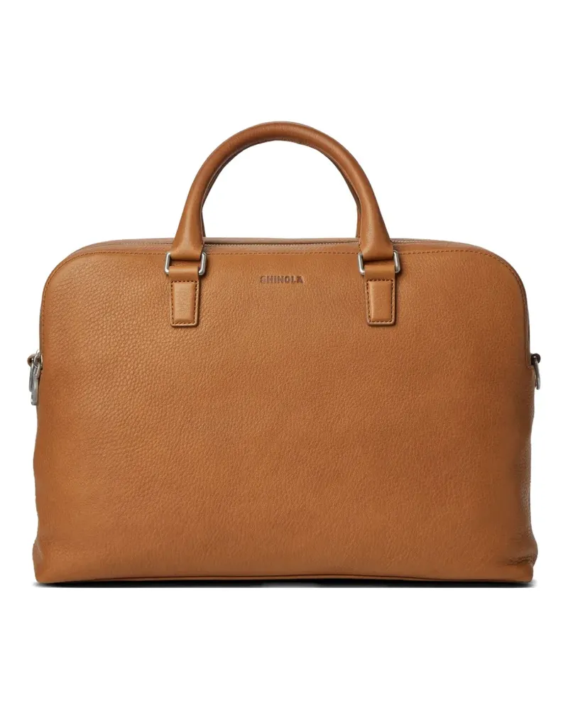 SHINOLA Aktentasche aus Leder - Nude Nude