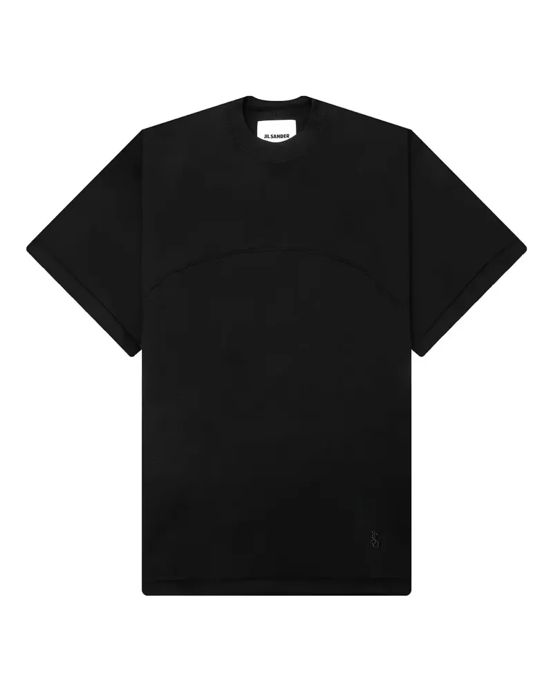 Jil Sander Klassisches T-Shirt - Schwarz Schwarz