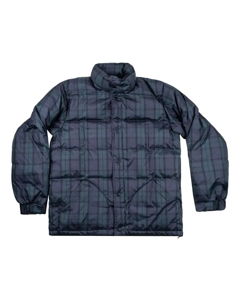 Stüssy plaid puffer shirt jacket - Blau Blau