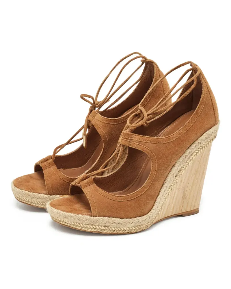 Aquazzura Sexy Thing cutout wedge sandals - Braun Braun