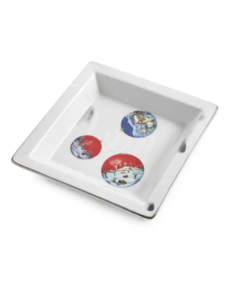 Ginori 1735 Villaggio di Natale trinket tray - Weiß Weiß