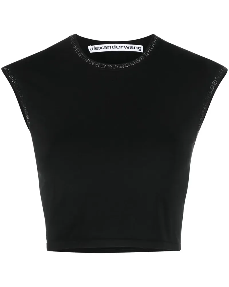 Alexander Wang Cropped-Top - Schwarz Schwarz