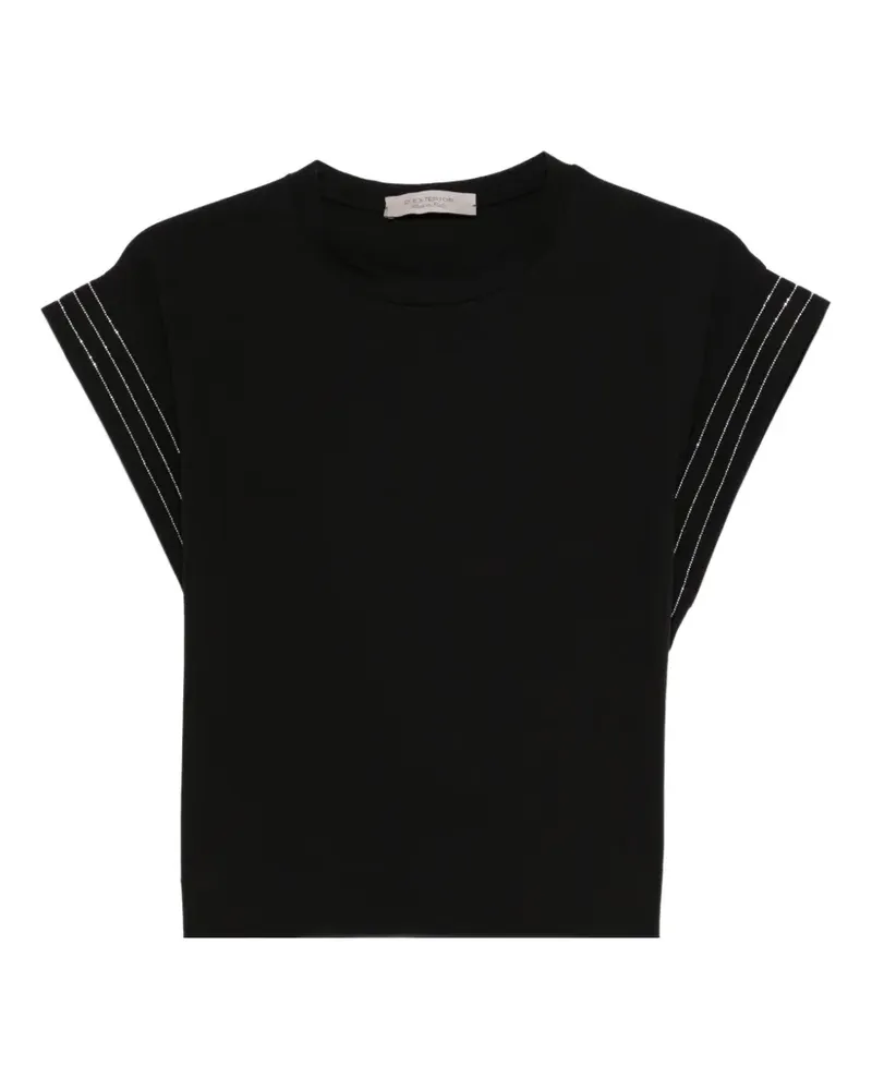 D.EXTERIOR Verziertes Oberteil - Schwarz Schwarz