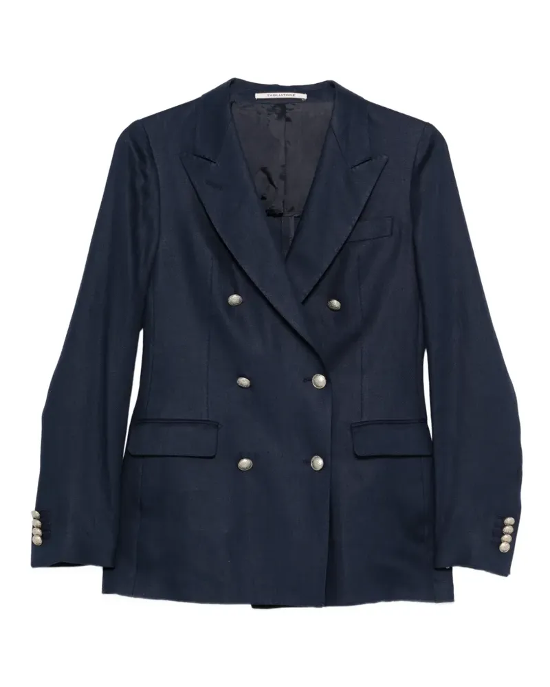 Tagliatore Doppelreihiges Sakko - Blau Blau