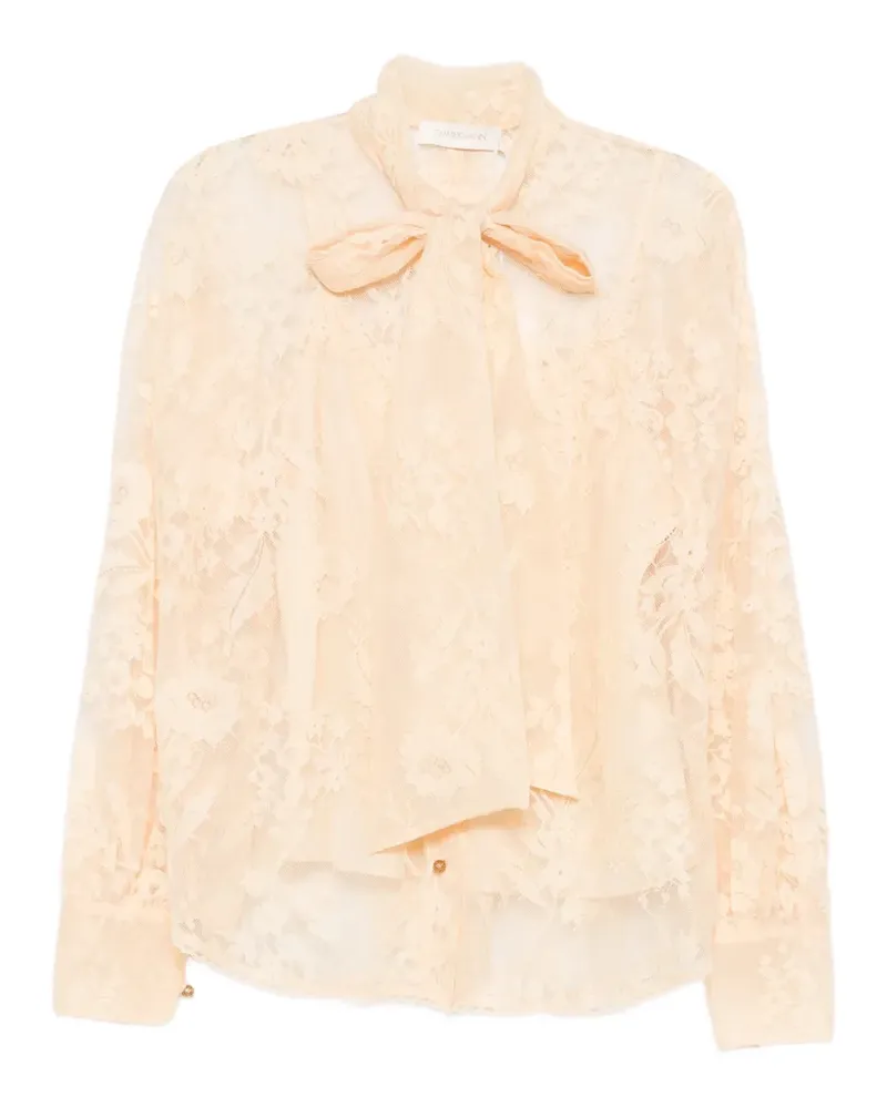 Zimmermann Valiant Bluse mit Schleife - Nude Nude