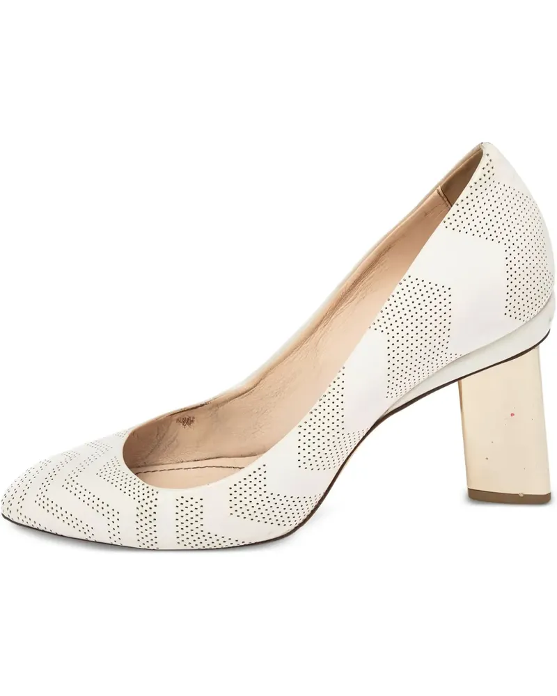 Nicholas Kirkwood Pumps mit Blockabsatz 70mm - Weiß Weiß