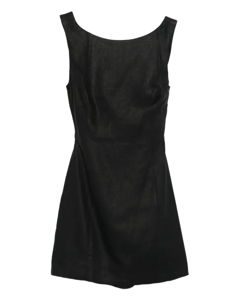 Faithfull The Brand Sofia boat-neck mini dress - Schwarz Schwarz