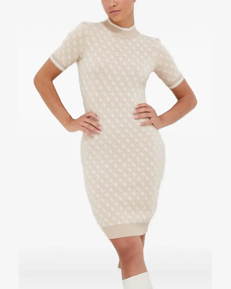 Guess patterned short-sleeve dress - Nude Nude