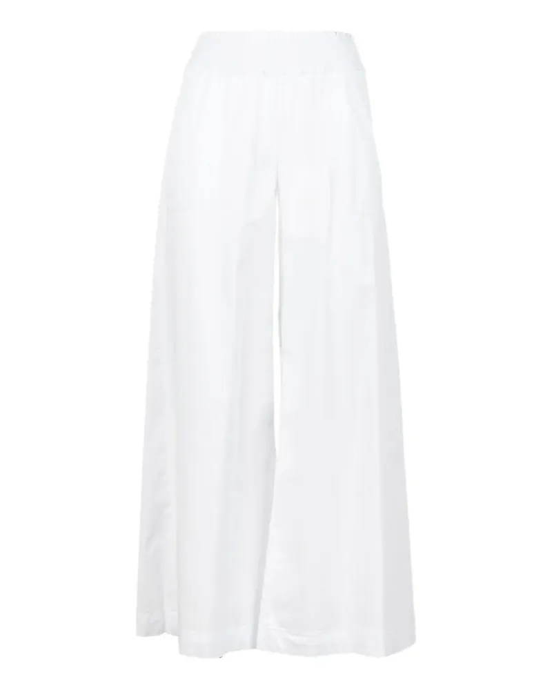 VIA MASINI 80 elastic-waistband trousers - Weiß Weiß