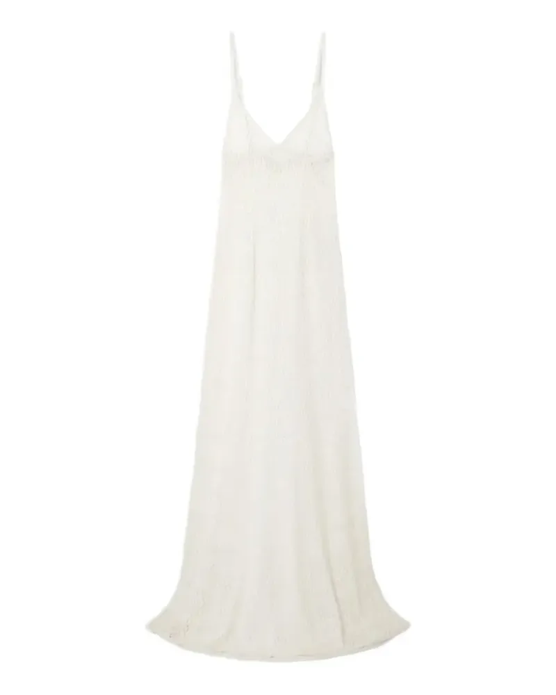 Kiki De Montparnasse crochet-knit sleeveless maxi dress - Nude Nude