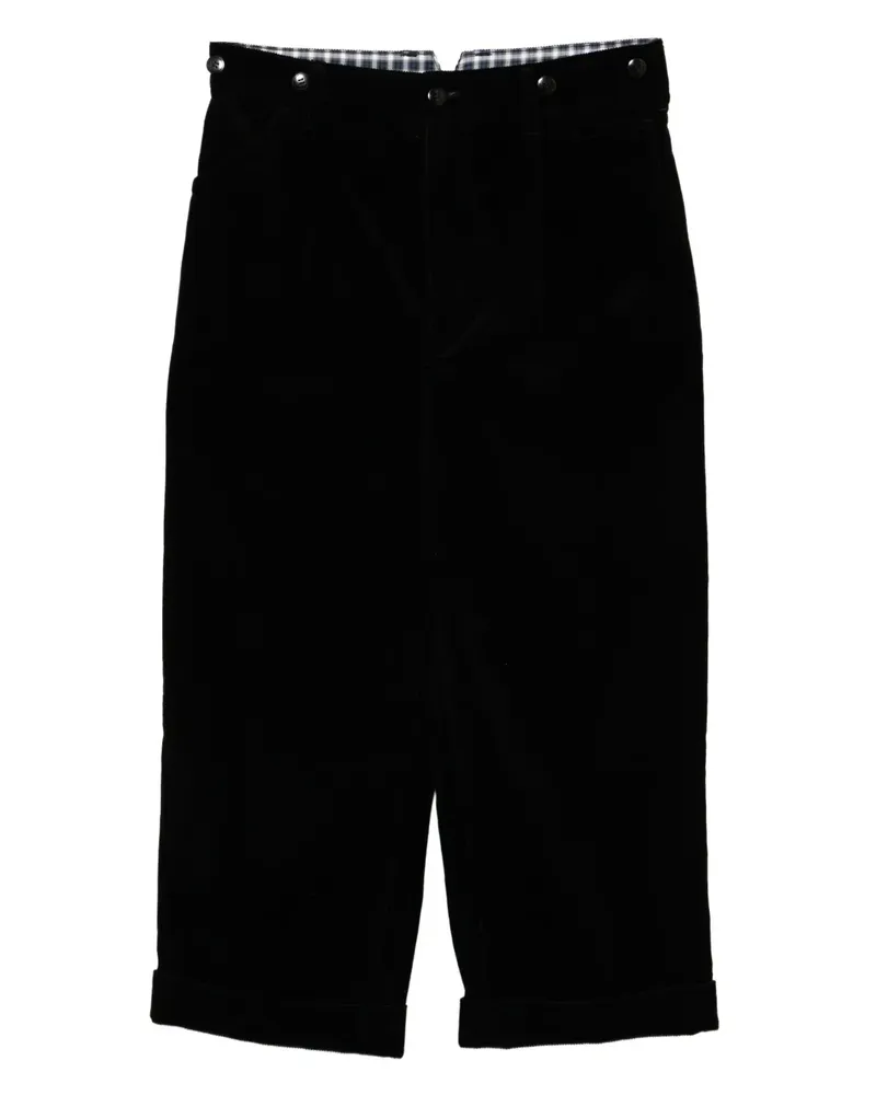 Junya Watanabe Hose aus Cord - Schwarz Schwarz