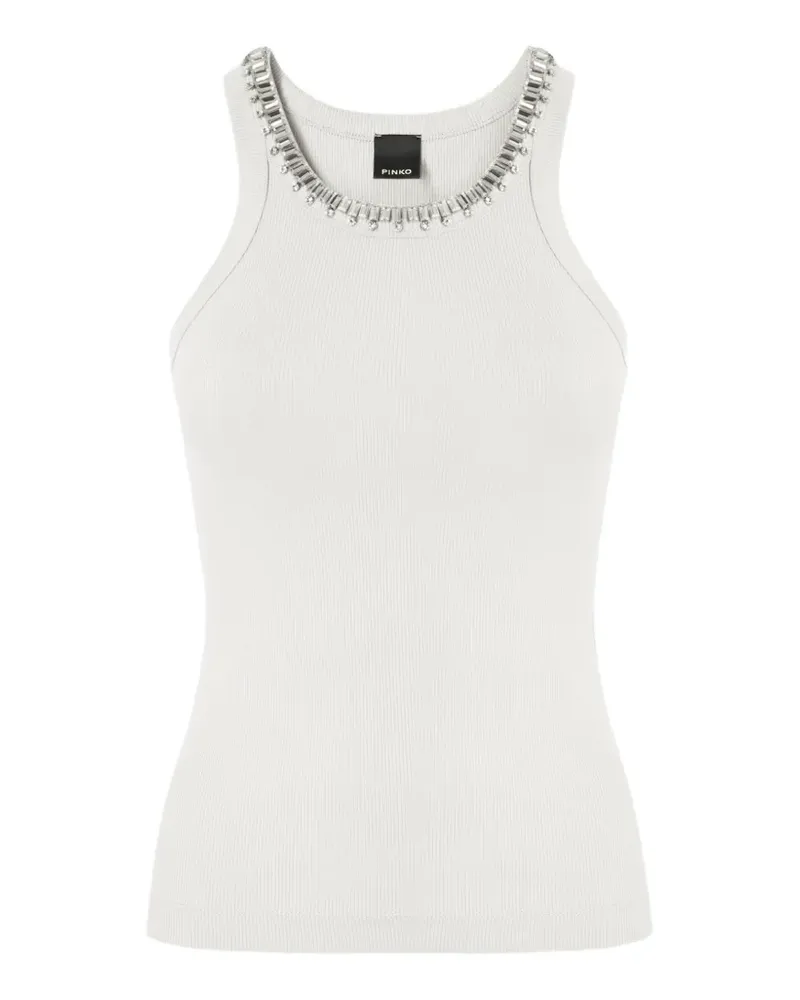 Pinko Trägershirt mit Nieten - Weiß Weiß