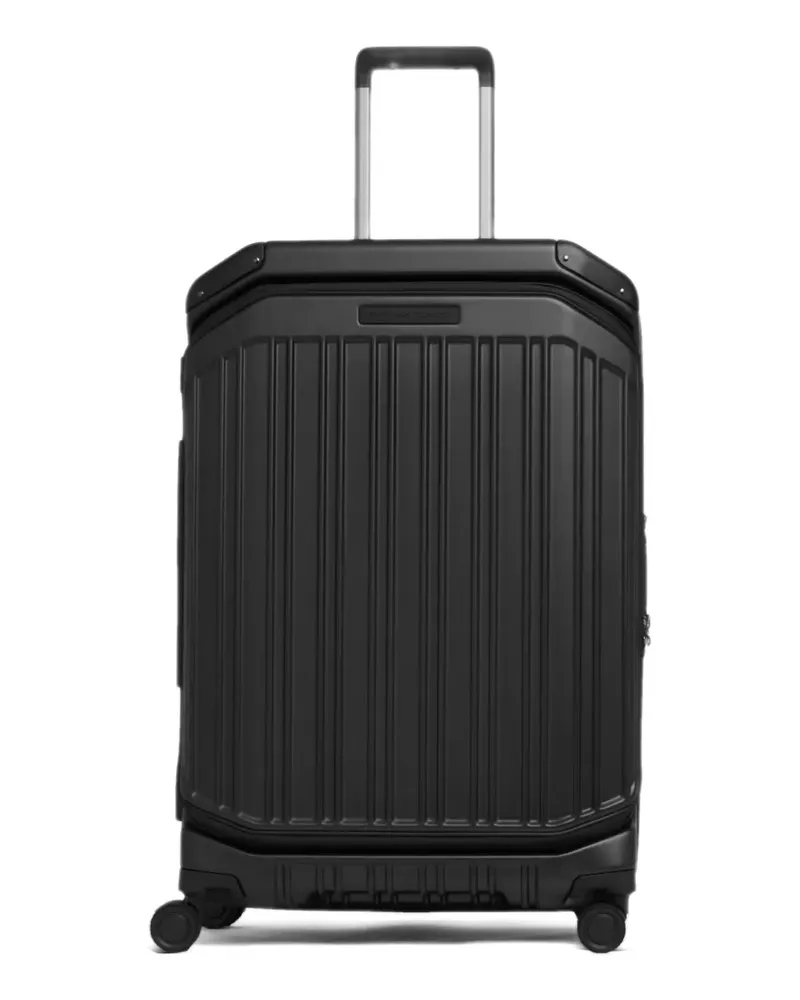 Piquadro medium expandable dual-opening luggage - Schwarz Schwarz