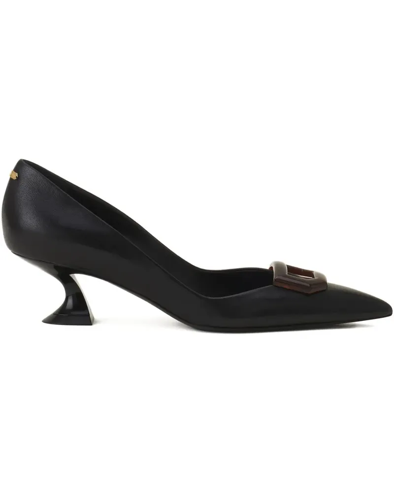 Lanvin Buckle detail pointed pumps - Schwarz Schwarz