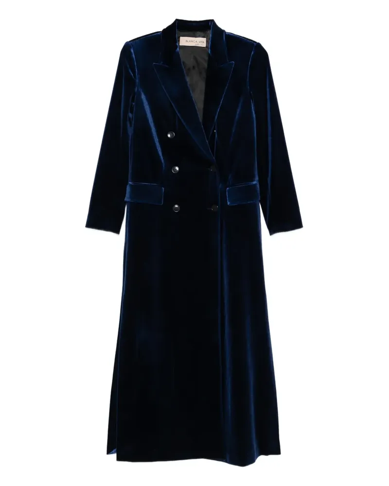 Blanca double-breasted coat - Blau Blau