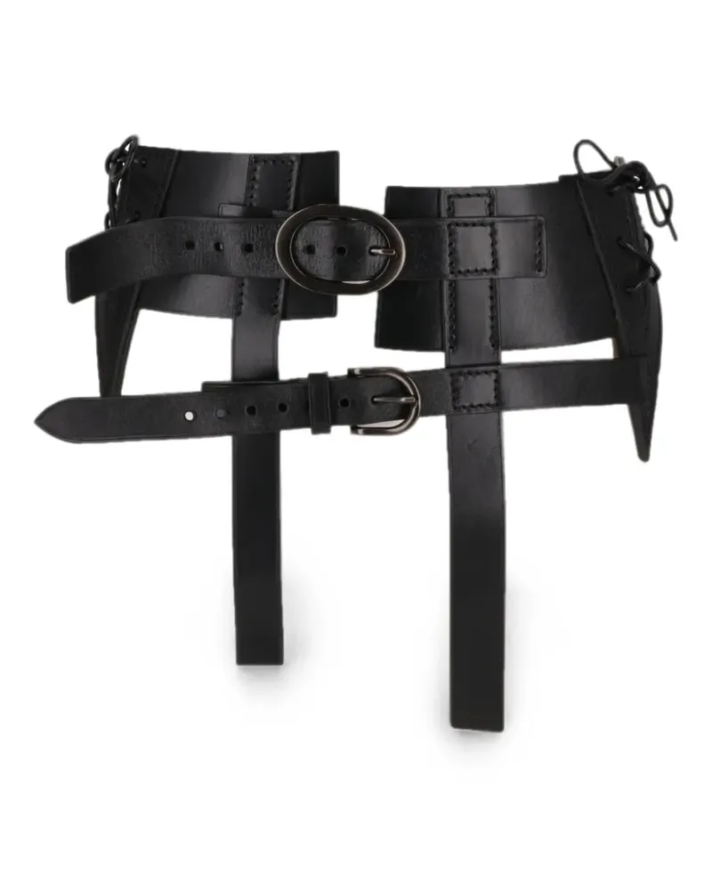 Tom Ford buckle-fastening lace-up belt - Schwarz Schwarz