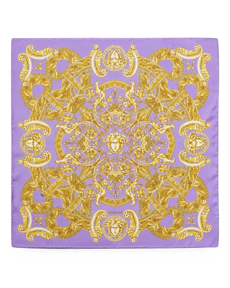 Versace Medusa Barocco silk scarf - Violett Violett