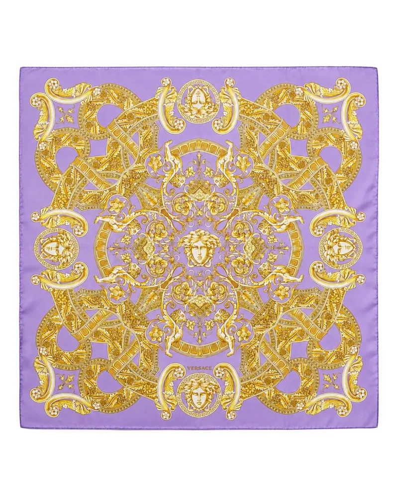 Versace Medusa Barocco silk scarf - Violett Violett