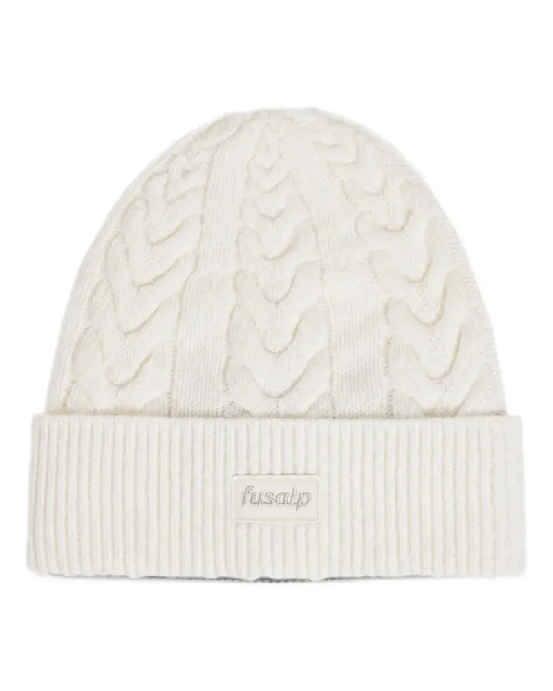 FUSALP Cable beanie - Nude Nude