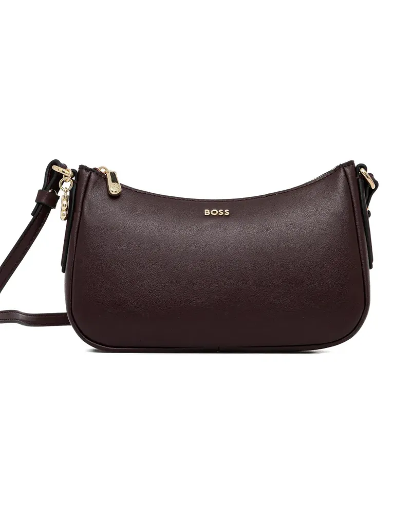HUGO BOSS mini zip satchel cross body bag - Braun Braun