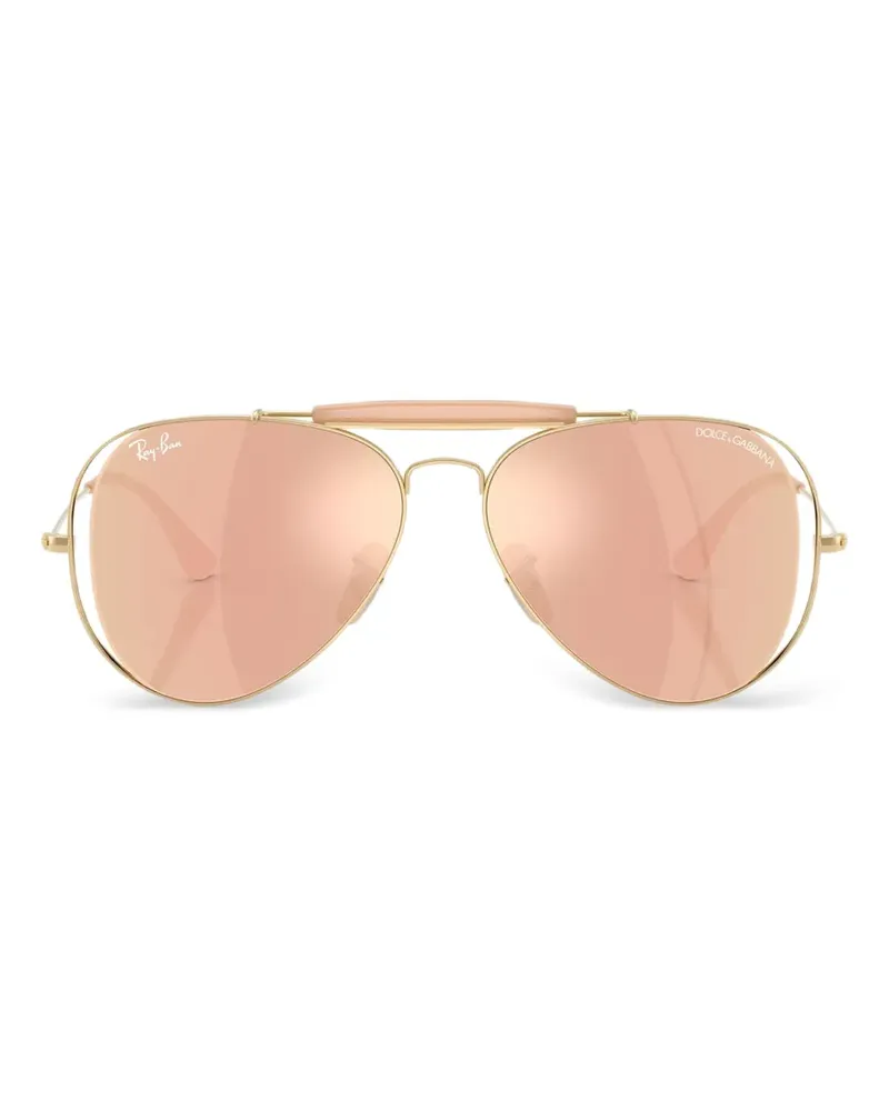 Ray Ban Klassische Sonnenbrille - Gold Gold