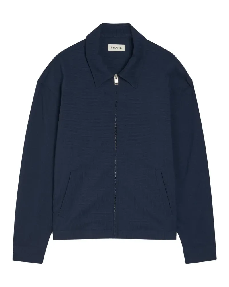 Frame Denim seersucker zip-up jacket - Blau Blau