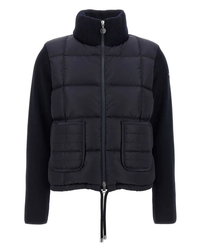 Moncler Steppjacke mit gestrickten Einsätzen - Blau Blau