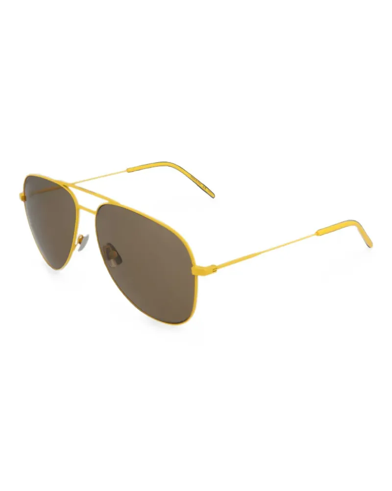 Saint Laurent Classic 11 Pilotenbrille - Gelb Gelb