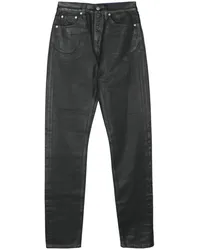 Calvin Klein Beschichtete Jeans mit geradem Bein Schwarz