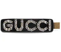 Haarspange mit Strass - Schwarz