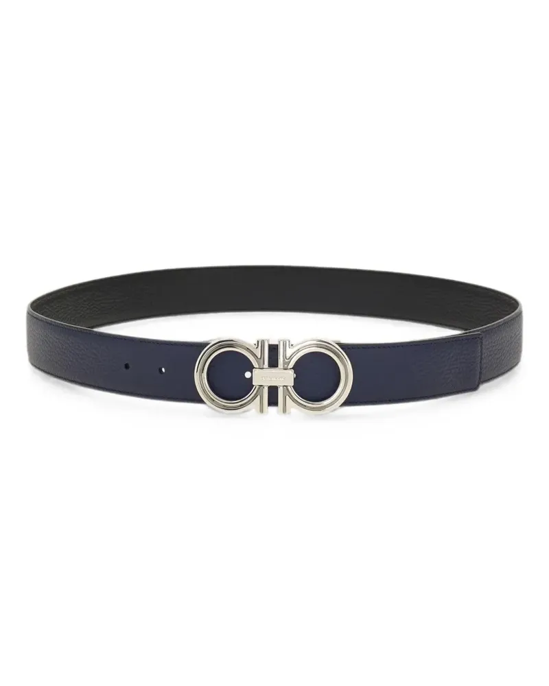 Ferragamo Gancini buckle reversible belt - Blau Blau