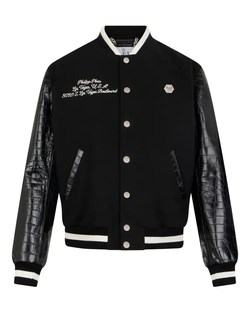 Philipp Plein black bomber jacket - Schwarz Schwarz