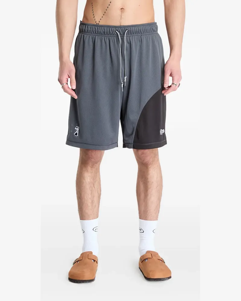 Dime Shorts mit Mesh-Einsatz - Grau Grau
