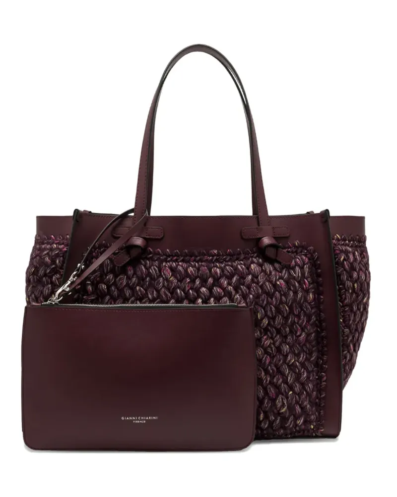 Gianni Chiarini Handtasche mit geflochtenem Detail - Rot Rot