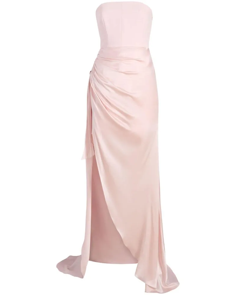 Cinq à Sept Drapiertes Rania Abendkleid Rosa