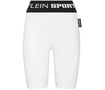 Radlerhose mit Logo-Bund - Weiß