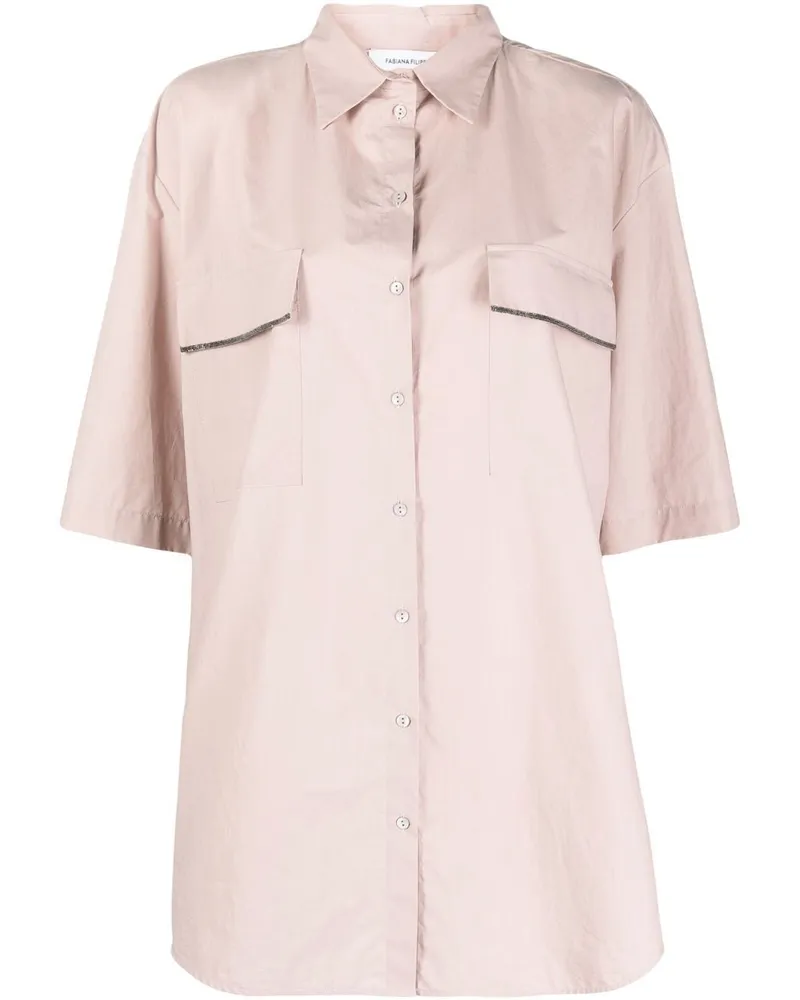 Fabiana Filippi Hemd mit Klappentaschen - Rosa Rosa