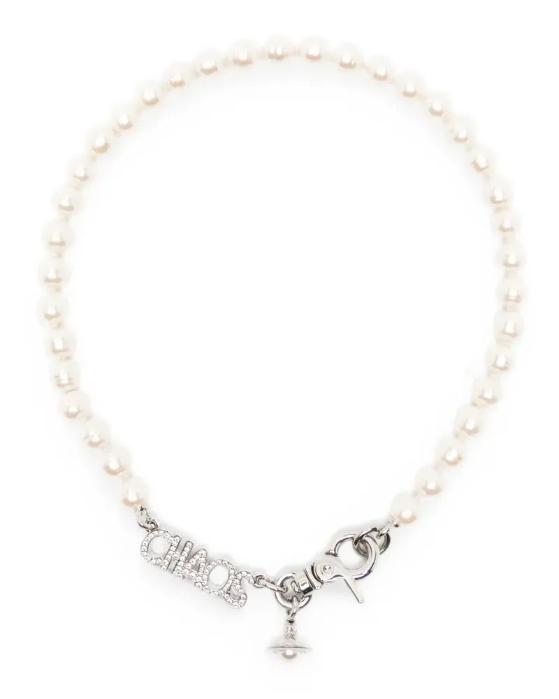 Vivienne Westwood Chaos Orb Perlenkette - Nude Nude
