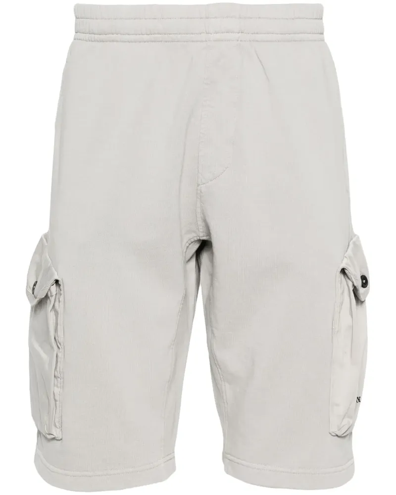 C.P. Company Joggingshorts mit Logo-Stickerei - Grau Grau