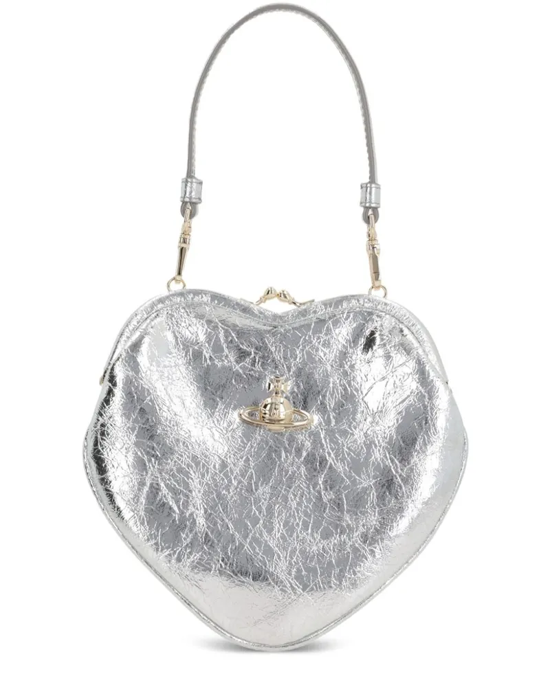 Vivienne Westwood Belle Heart Handtasche - Silber Silber