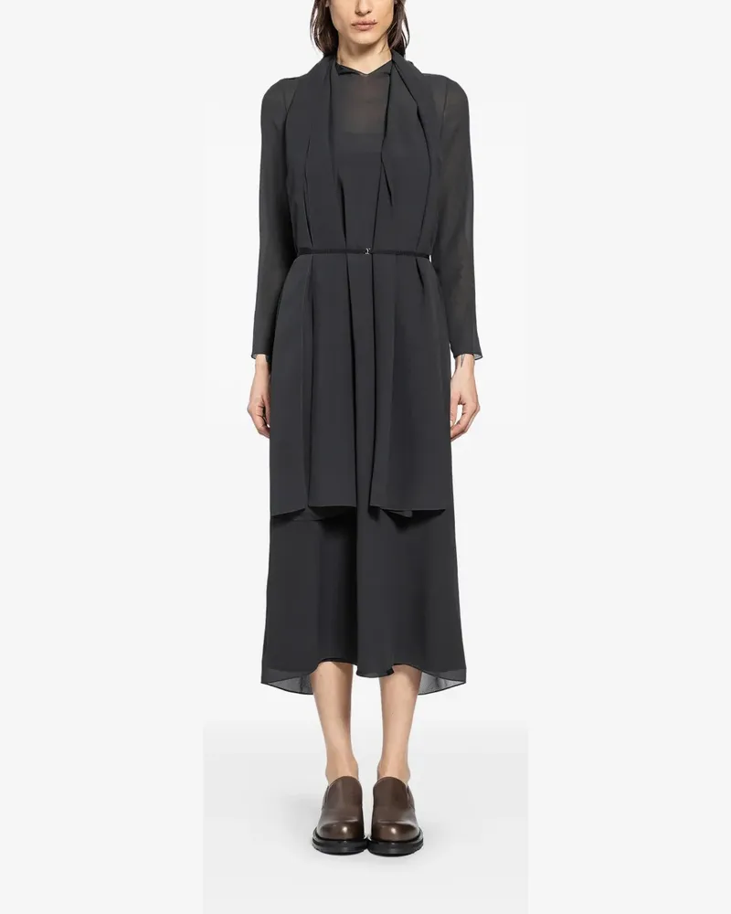 The Row Amede midi dress - Schwarz Schwarz