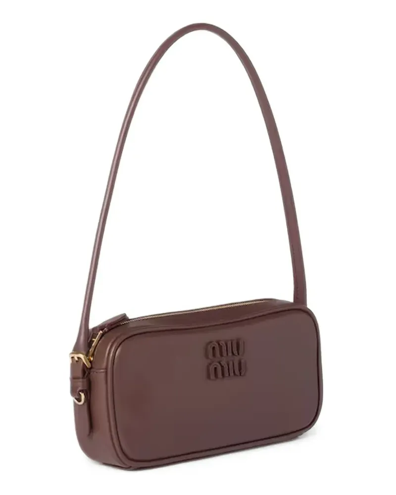 Miu Miu Mini-Tasche aus Leder - Braun Braun